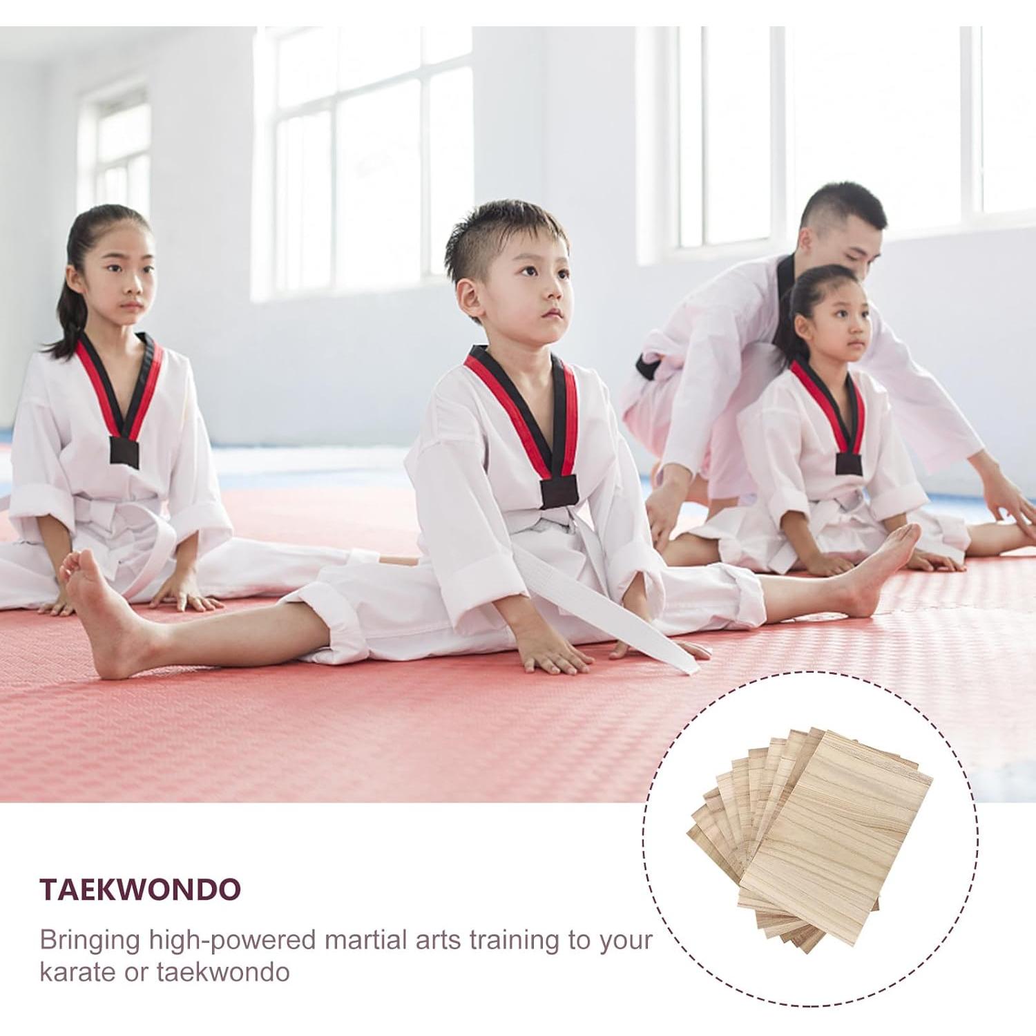 10 Tableros de Rompimiento de Taekwondo Veemoon 30x20x0.6cm