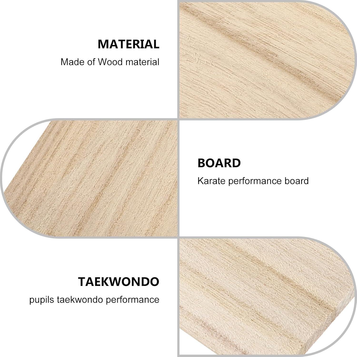 10 Tableros de Rompimiento de Taekwondo Veemoon 30x20x0.6cm