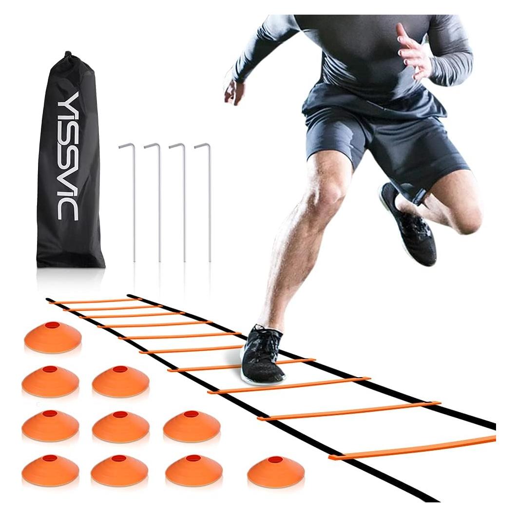 Escalera de Agilidad YISSVIC 6 Metros con 12 Peldaños Ajustables