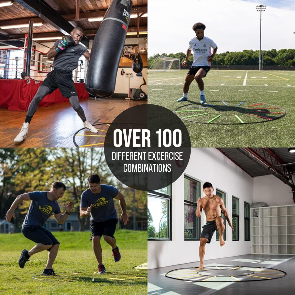 Escalera de Agilidad Circular Webby - Entrenador de Velocidad 1.83m