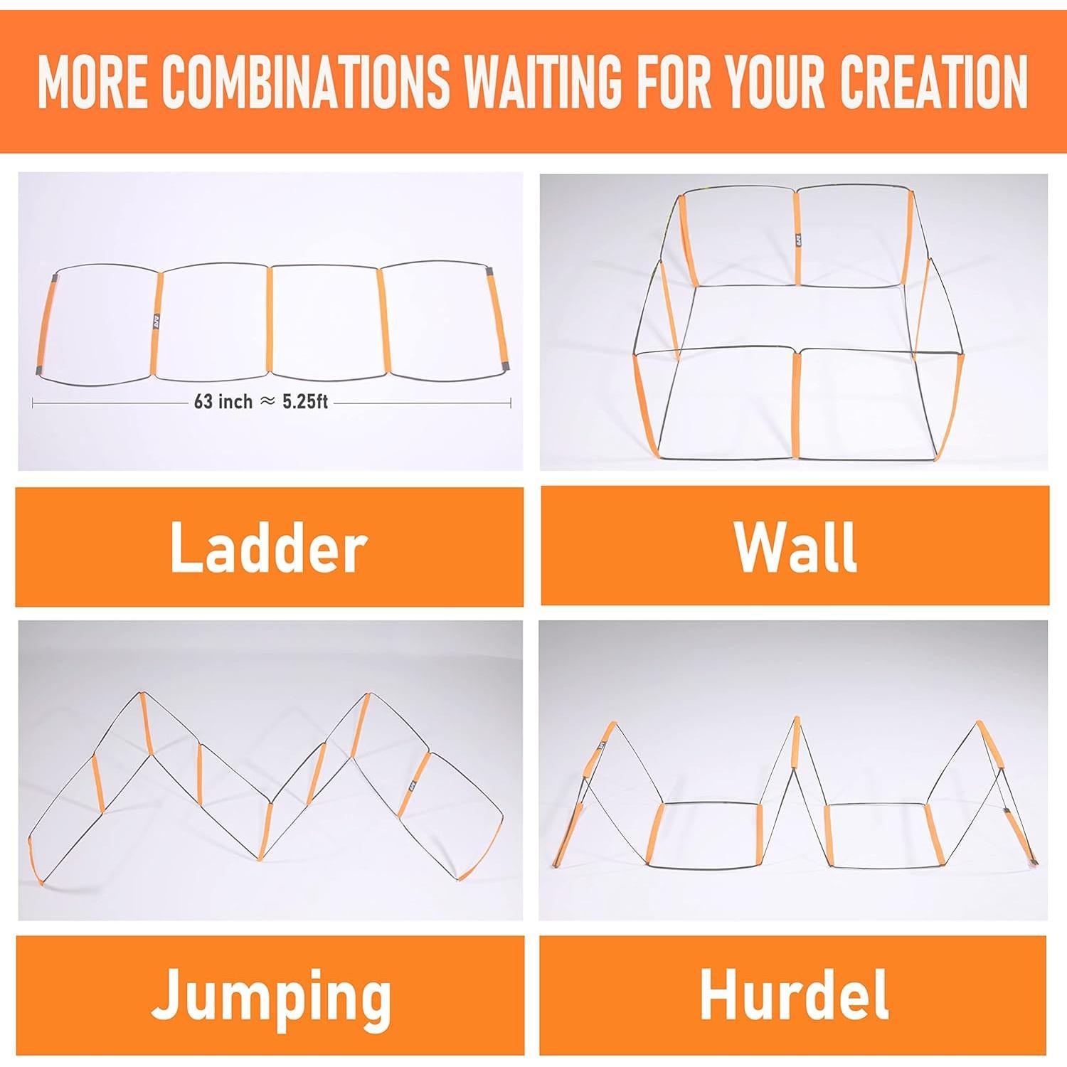 Escalera de Agilidad AlphaWorx 12 Peldaños + 3 Bandas Resistencia