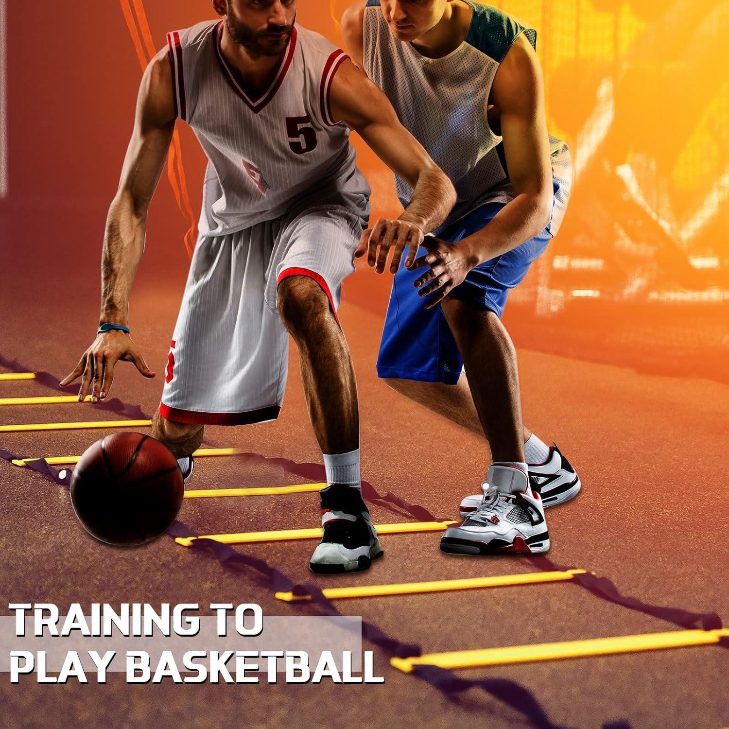 Escalera de Agilidad Sosation 2 Piezas 6m Ajustable para Entrenamiento