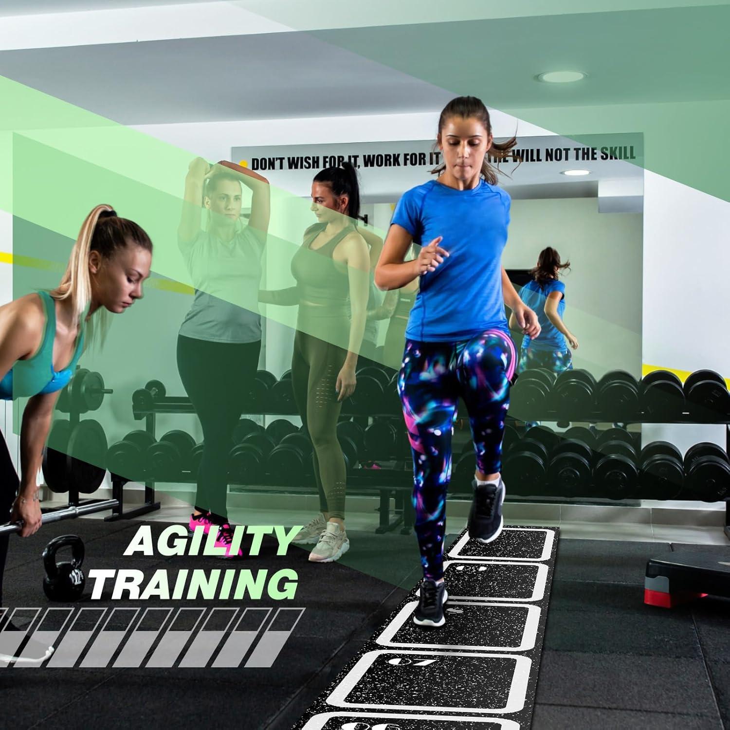 Escalera de Agilidad de Caucho WinnerWhy 4.57 m Antideslizante