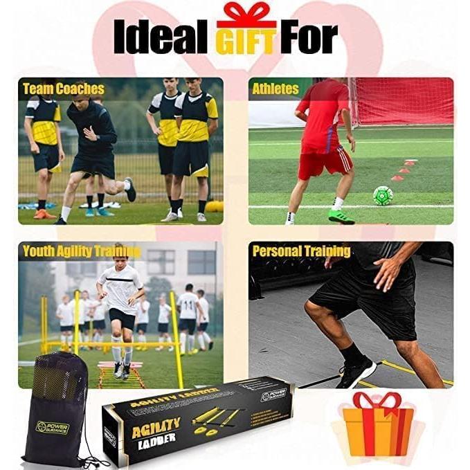 Escalera de Agilidad POWER GUIDANCE 6.1m con Conos - Entrenamiento