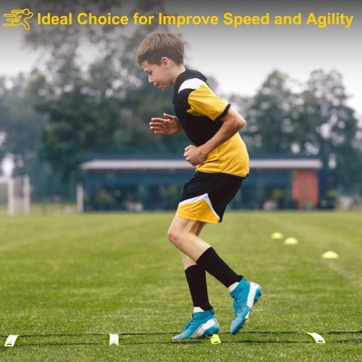 Escalera de Agilidad POWER GUIDANCE 6.1m con Conos - Entrenamiento