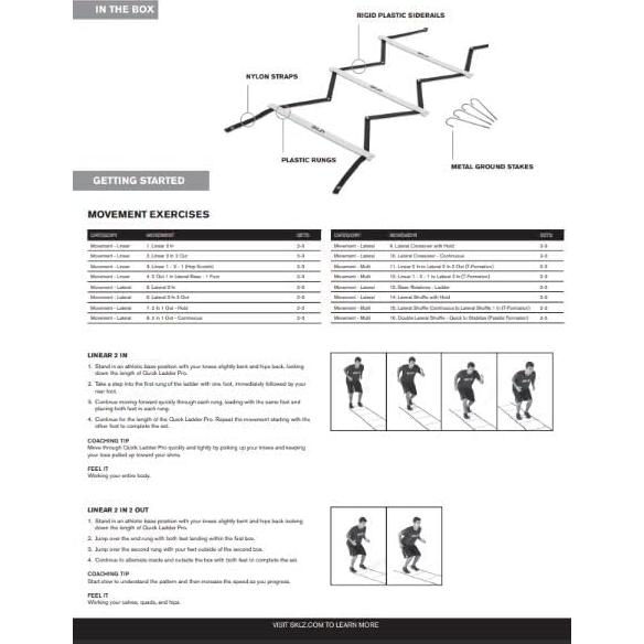 Escalera Rápida SKLZ 4.57m para Entrenamiento Deportivo