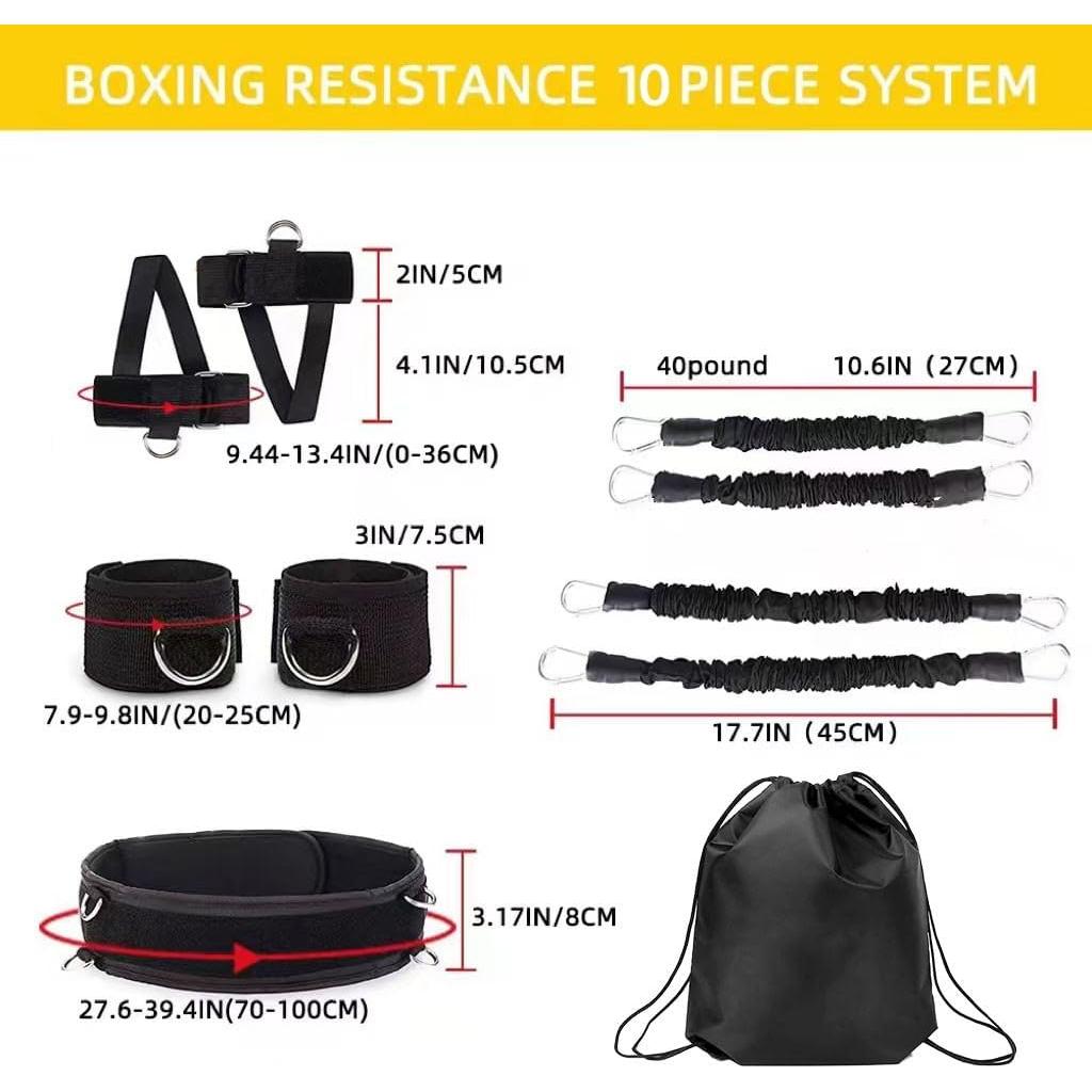 Bandas de Resistencia OYINDIZ 160LBS para Boxeo y Entrenamiento