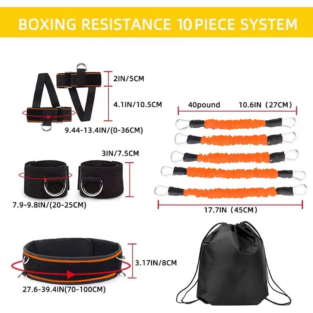 Bandas de Resistencia OYINDIZ 200LBS para Boxeo y Entrenamiento