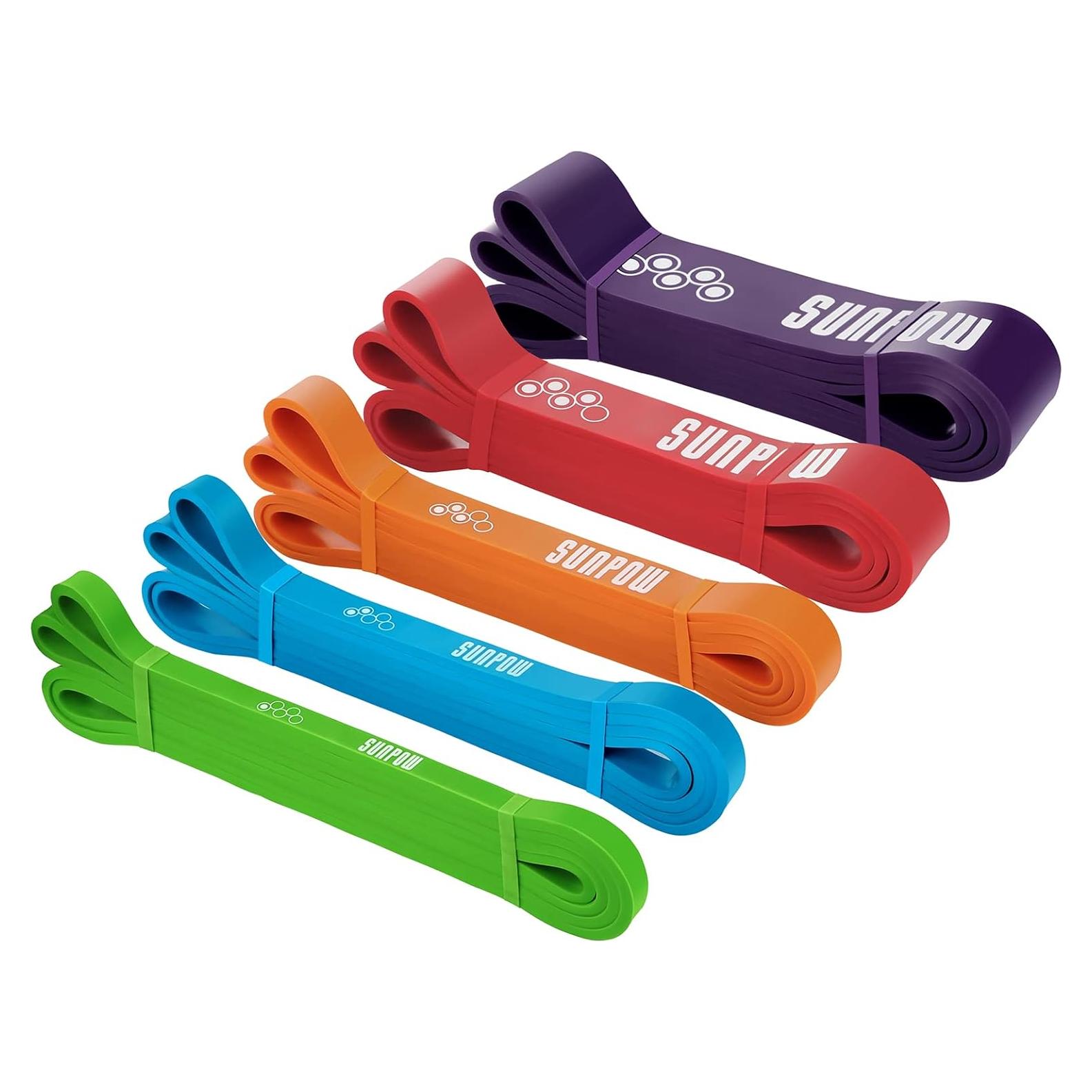 Bandas de Asistencia SUNPOW - Juego 5 Bandas Resistencia 5-65.8 kg