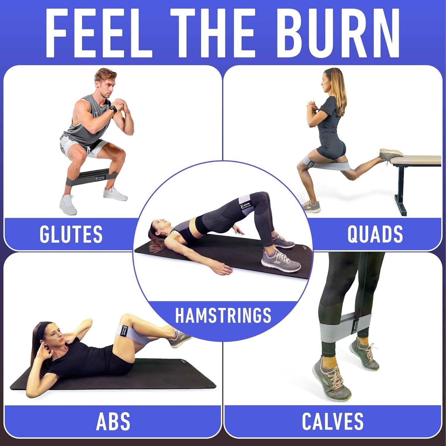 Bandas de Resistencia Vergali BooBan-G 4 Unidades Antideslizantes