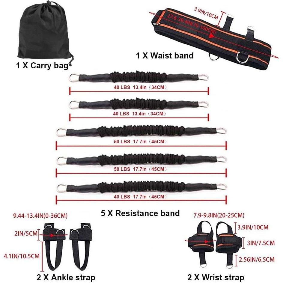 Juego de bandas de resistencia YNXing 250 lb para boxeo y fitness