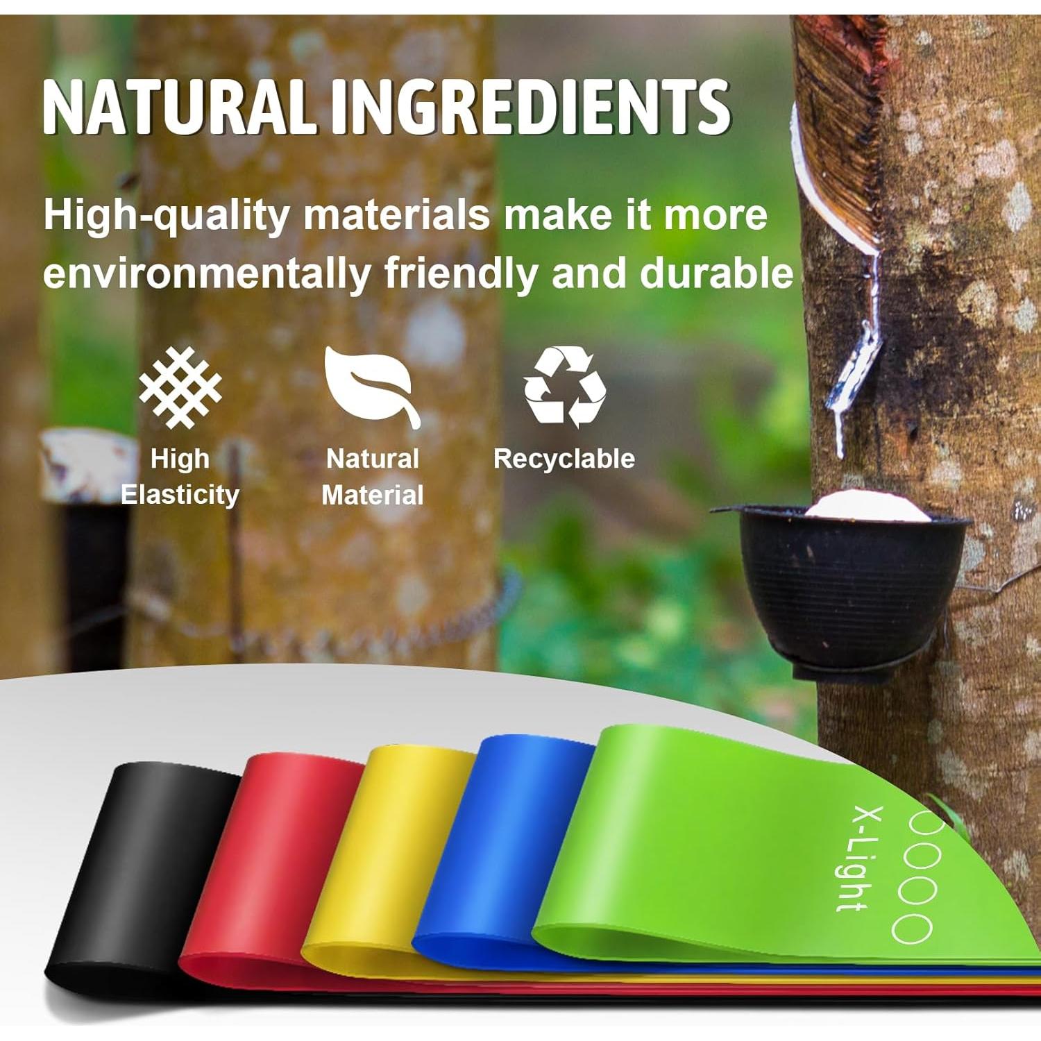 Set de Bandas de Resistencia Kakuje 5 Niveles Multicolor