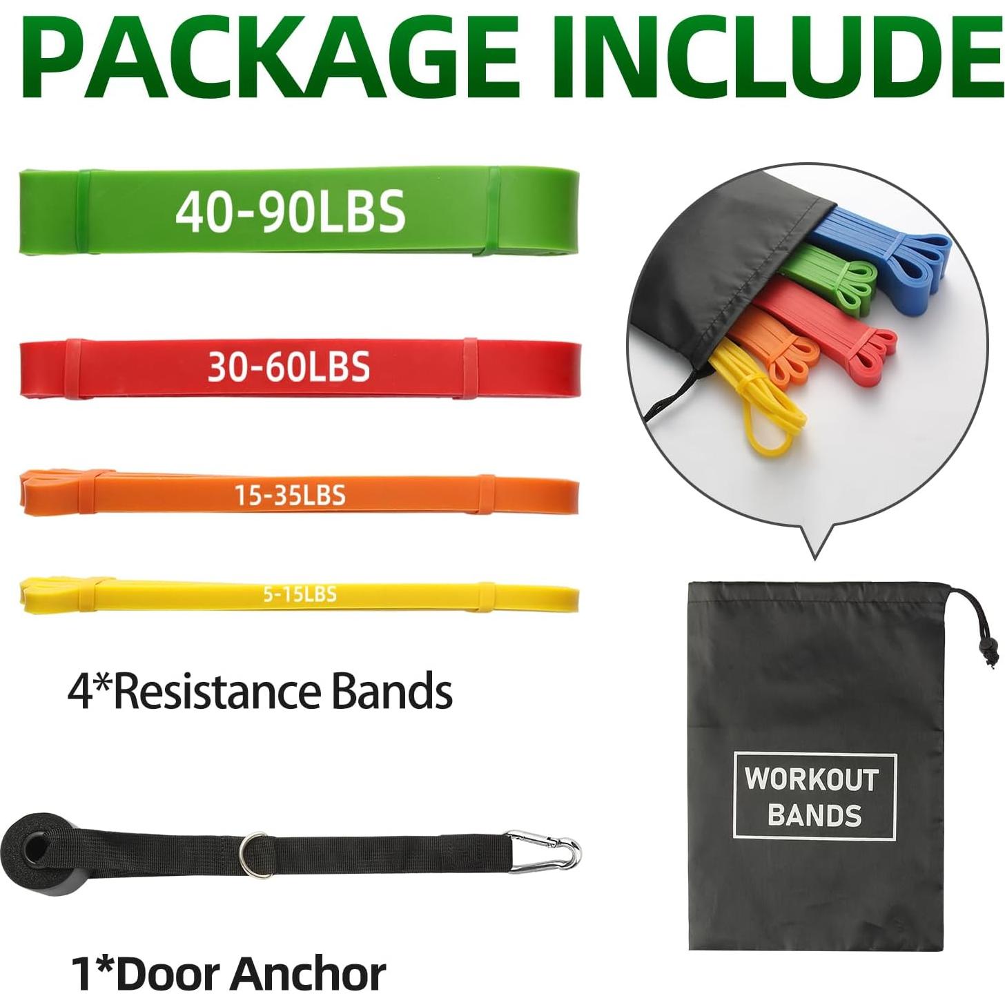 Bandas de Resistencia K.CINE - 4 Niveles para Ejercicio