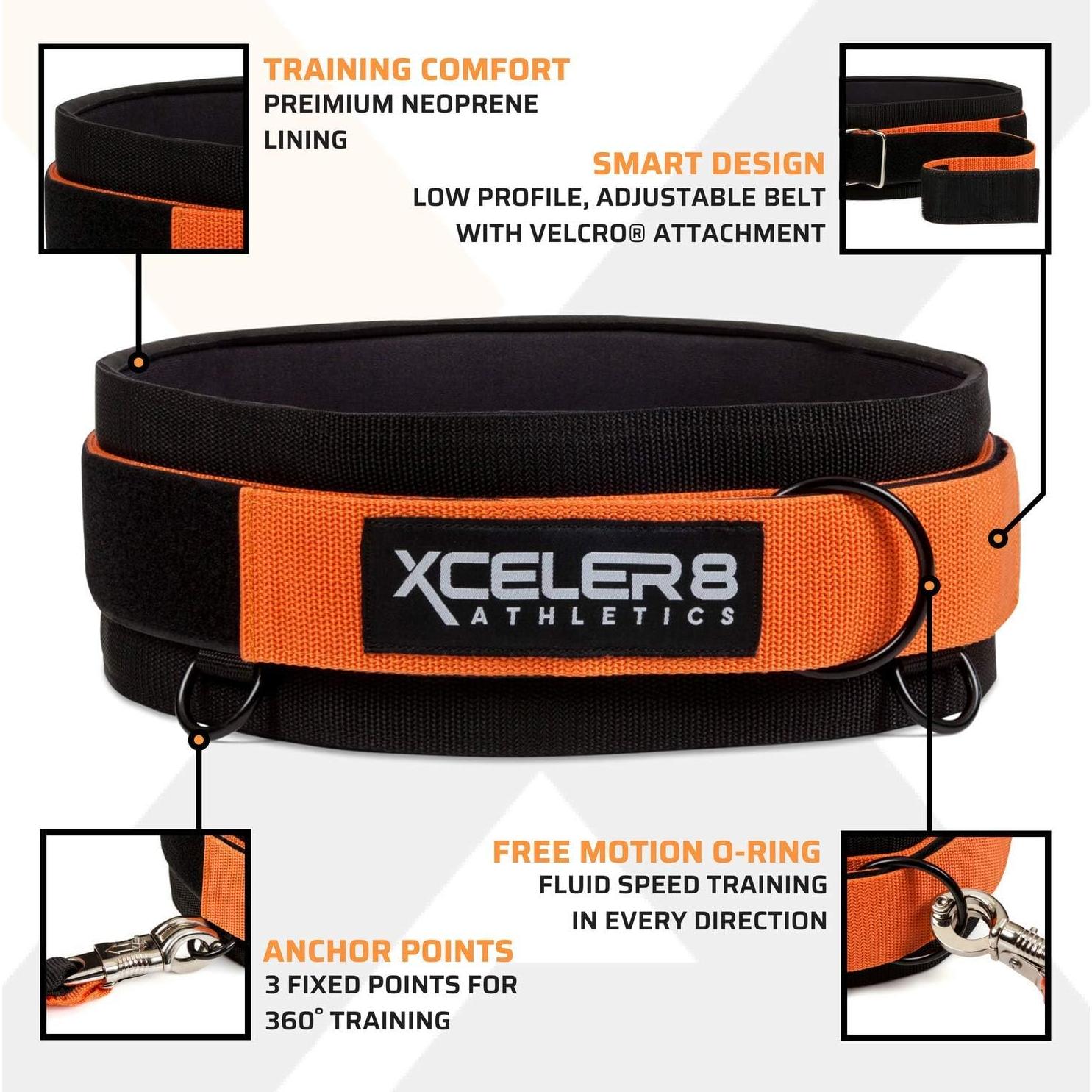 Kit de Entrenamiento de Velocidad XCELER8 - Arnés y Banda de Resistencia