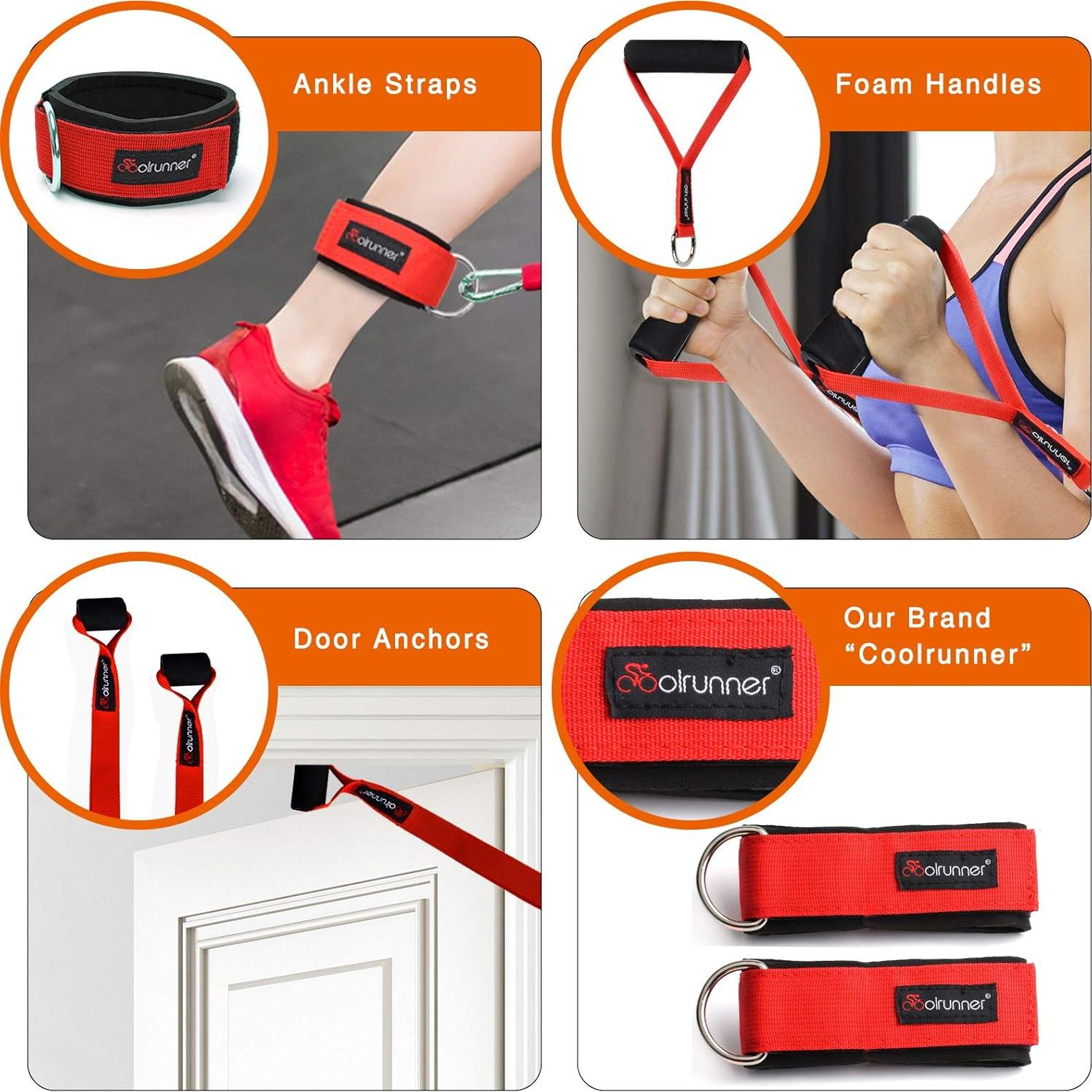 Juego de Bandas de Resistencia Coolrunner 14 PCS 20-40 lbs