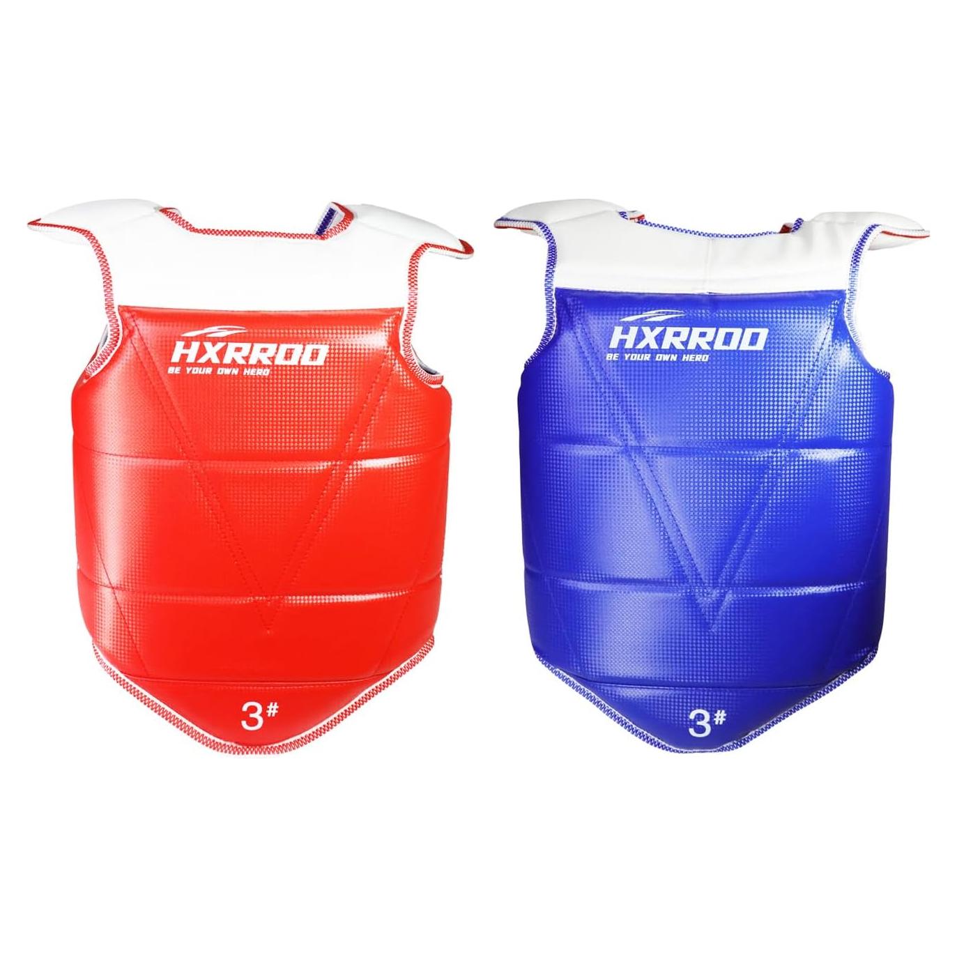 Protector de Pecho Taekwondo HXRROO Reversible 48mm Unisex