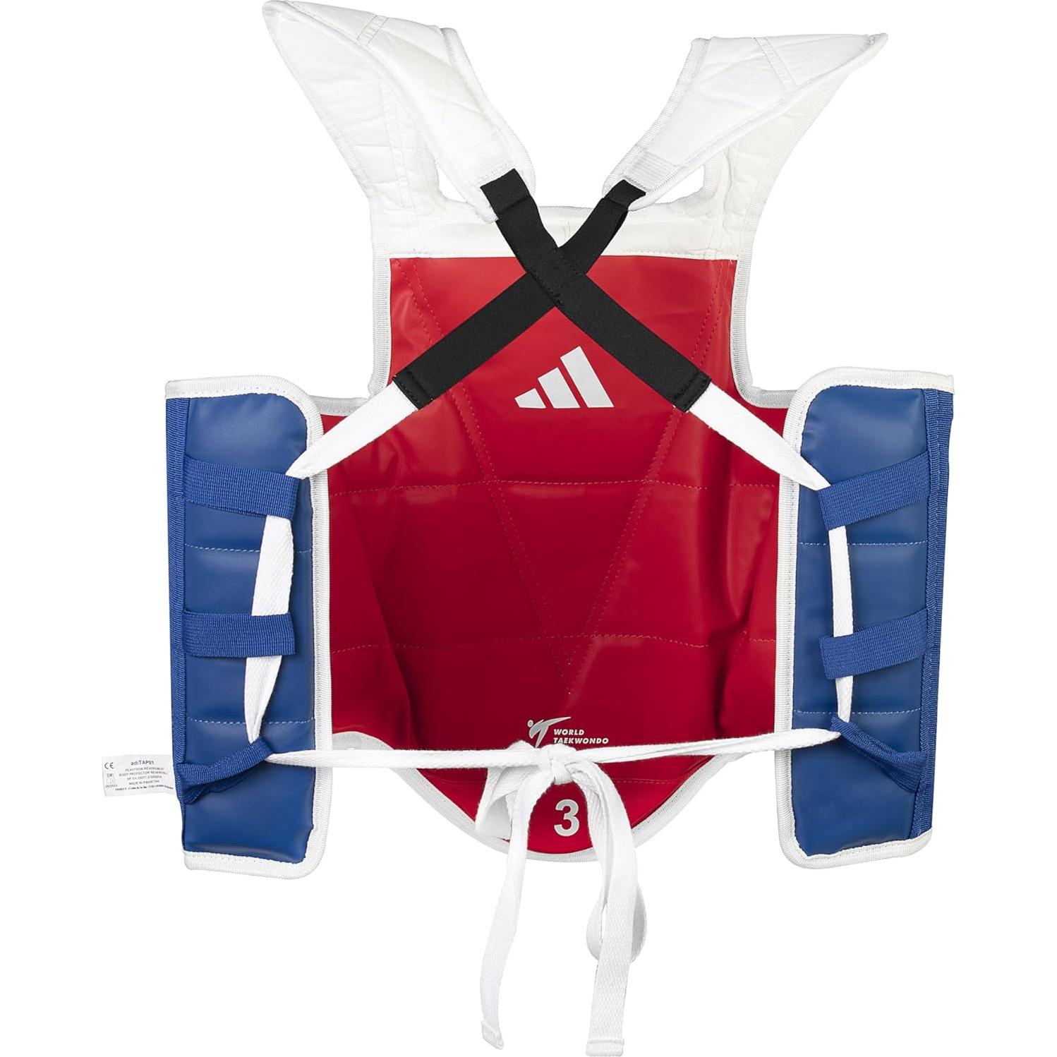 Protector Corporal Taekwondo adidas WT Reversible Azul