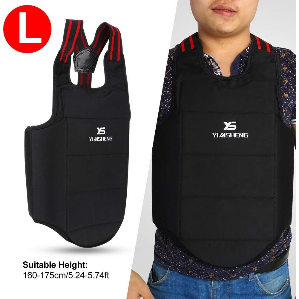 Chaleco Protector de Pecho Karate Leapiture Ajustable Negro
