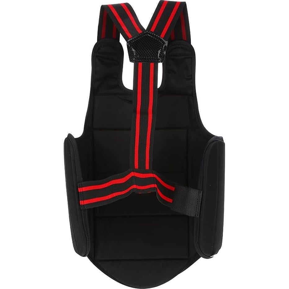 Chaleco Protector de Pecho Karate Leapiture Ajustable Negro