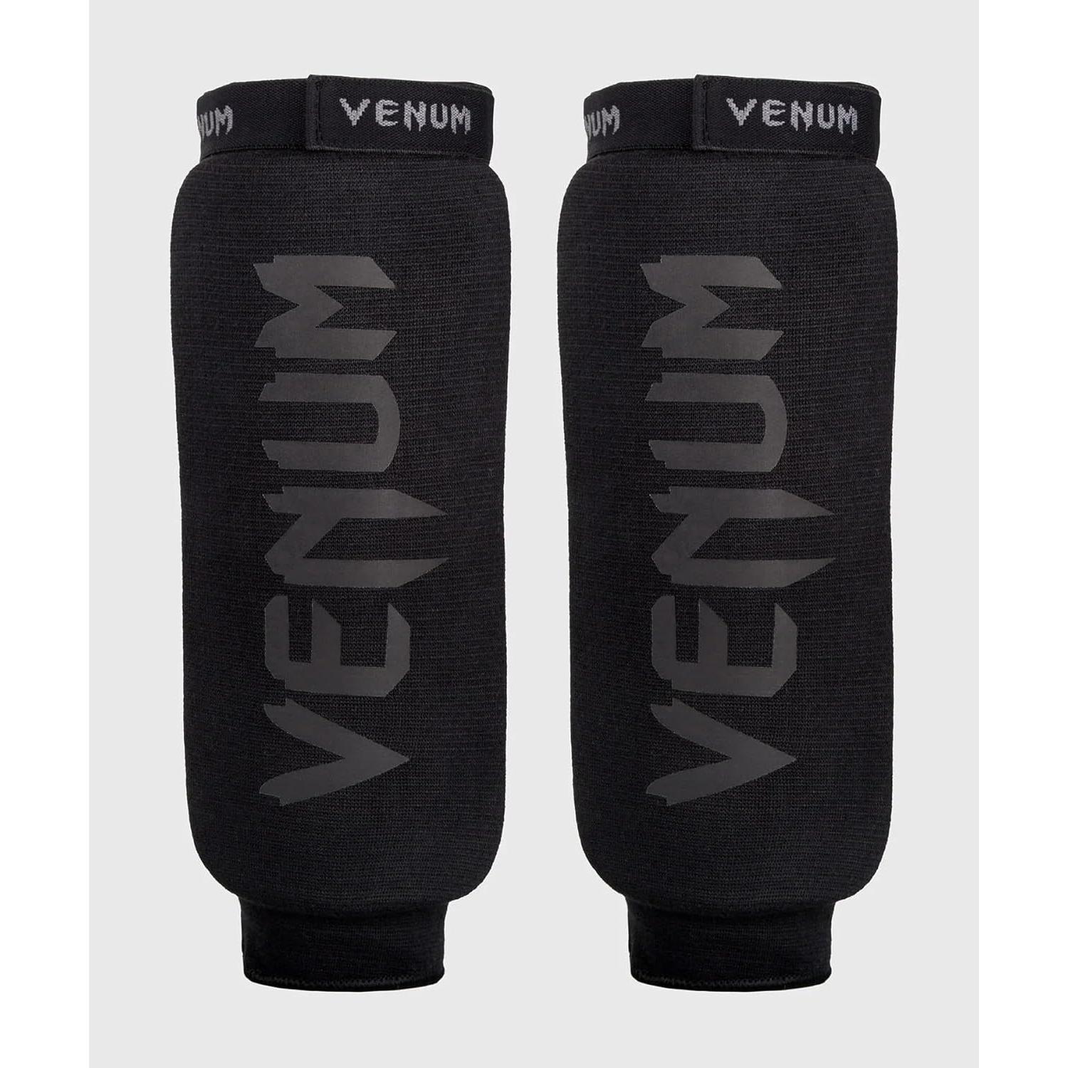 Protectores de Espinillas Venum Kontact - Talla Única - Negro