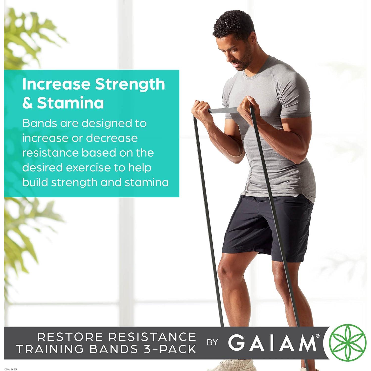 Bandas de Entrenamiento de Resistencia Gaiam Restore 3 Pzas