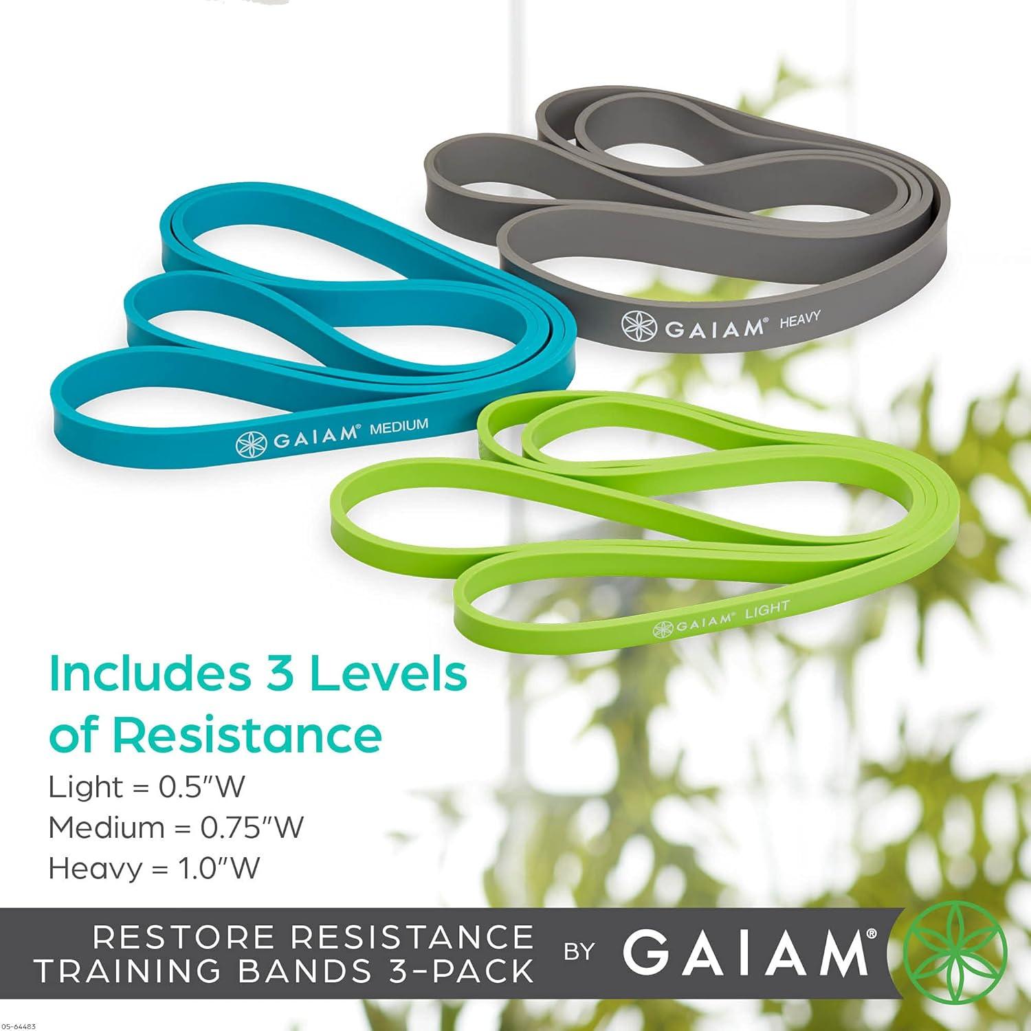 Bandas de Entrenamiento de Resistencia Gaiam Restore 3 Pzas