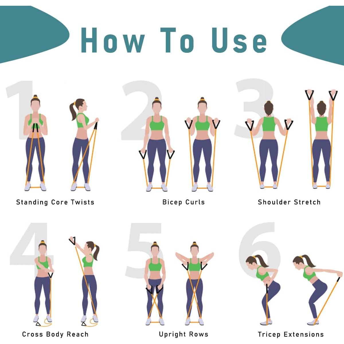 Banda de Resistencia Zhiamz Verde 13.6kg con Mangos Antideslizantes