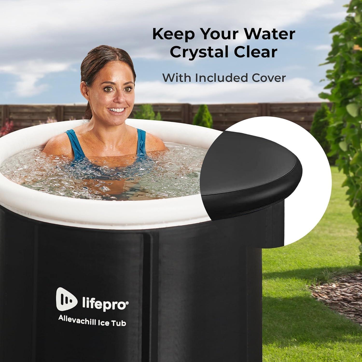 Bañera de Hielo LifePro Portátil 348L con Tapa