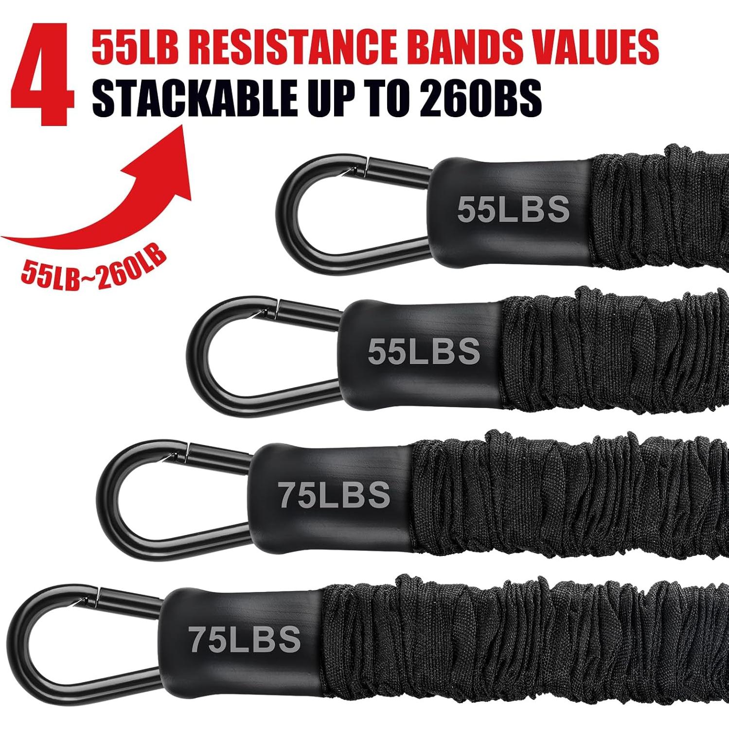 Bandas de Asistencia para Pull Up BesBiu 118kg Ajustables