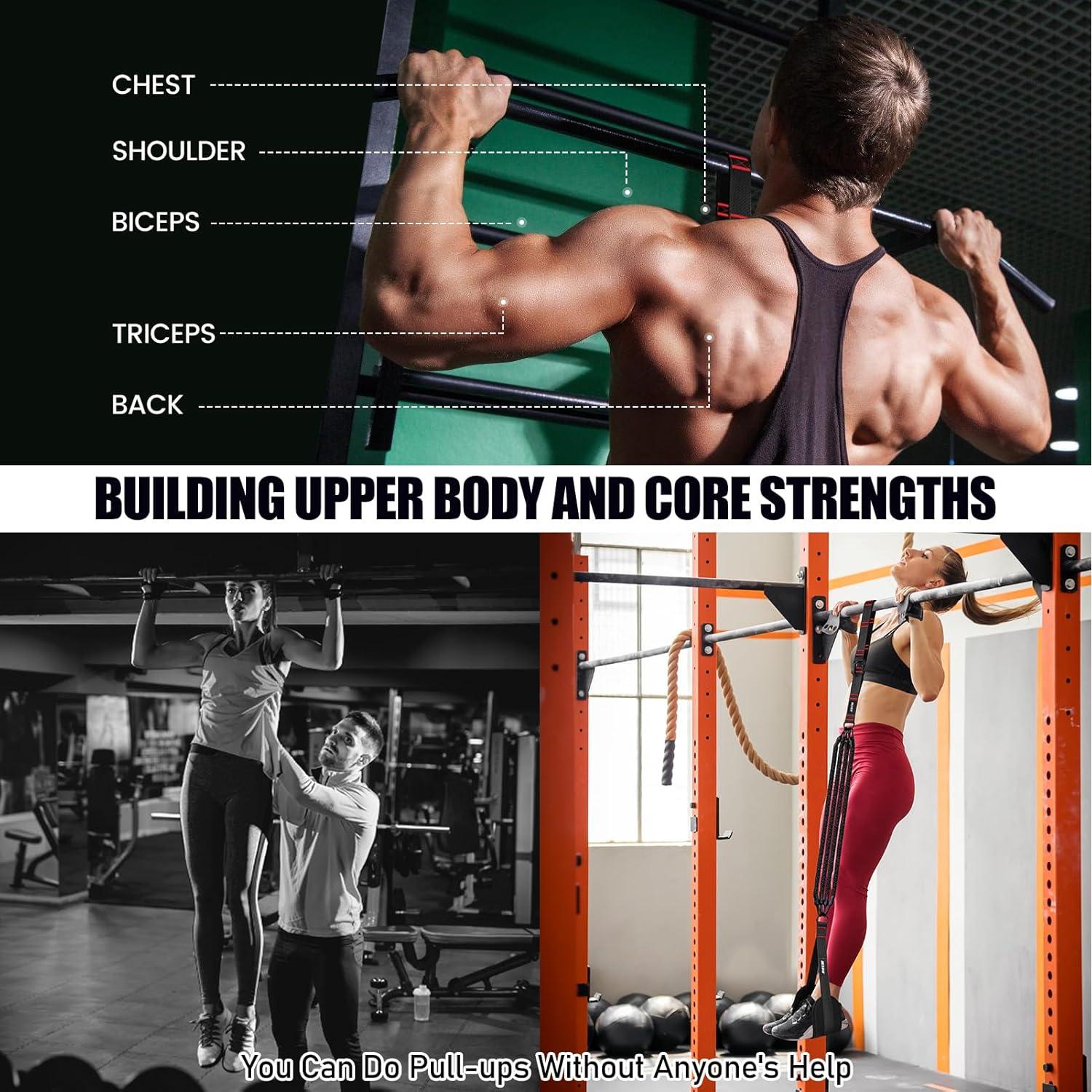 Bandas de Asistencia para Pull Up BesBiu 118kg Ajustables