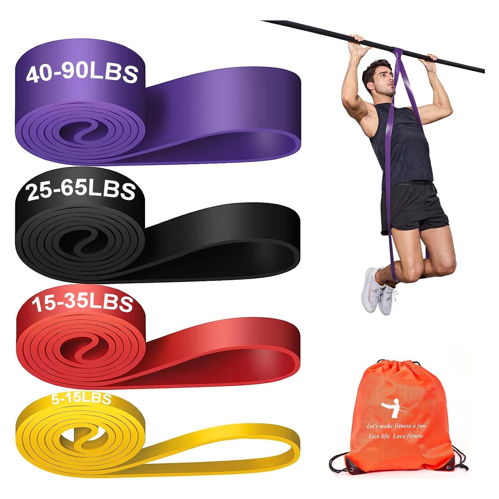 Conjunto de bandas de resistencia YONKFUL 5-90 LBS para entrenamiento