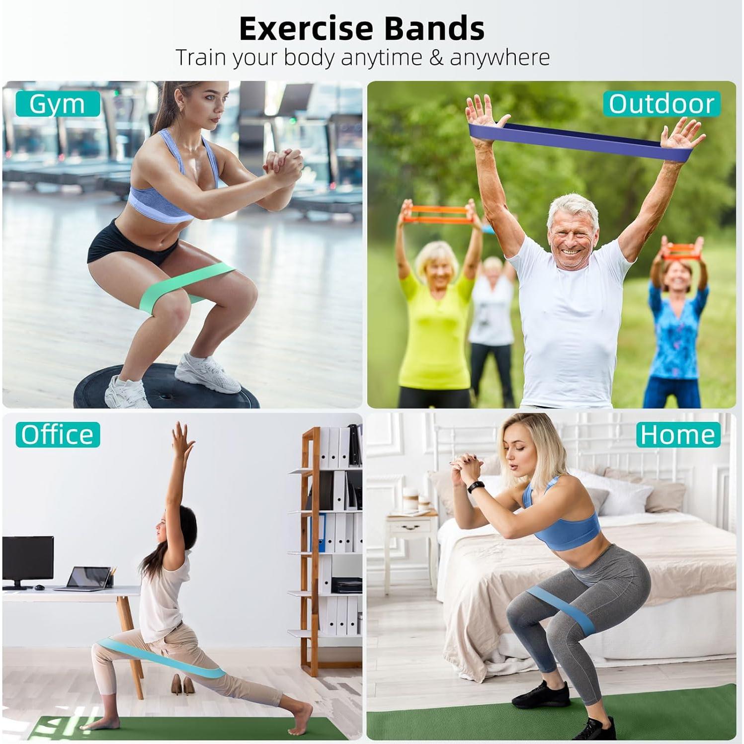 Set de 5 Bandas de Resistencia Renoj para Ejercicio y Pilates