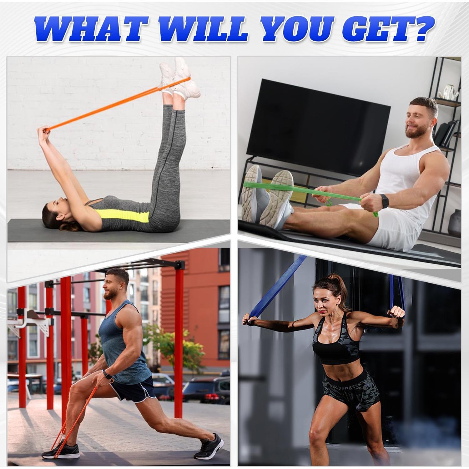 Juego de Bandas de Resistencia Giiyr - 4 Niveles para Ejercicio