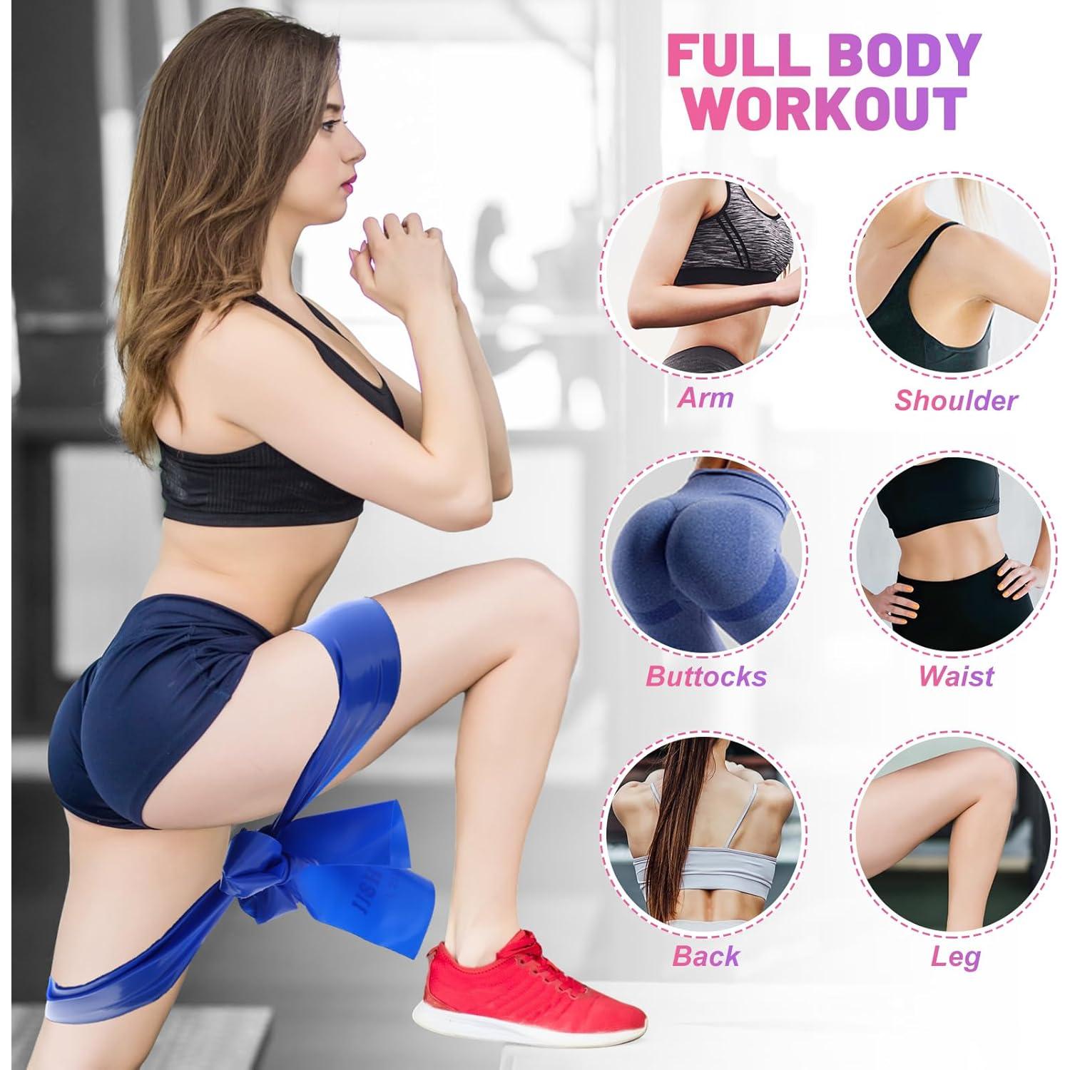 Conjunto de 5 Bandas de Resistencia jjshund 1.5m para Fitness