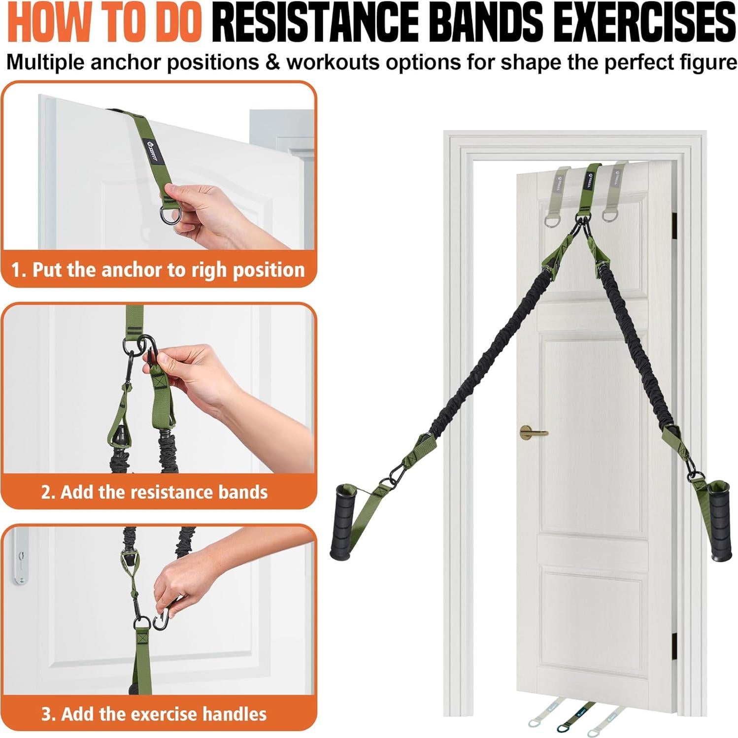 Bandas de Asistencia para Dominadas SERTT 4 Niveles 136 kg