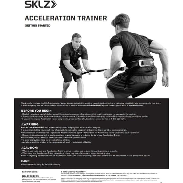 Cinturón de Entrenamiento de Resistencia SKLZ Aceleración 83.82 cm