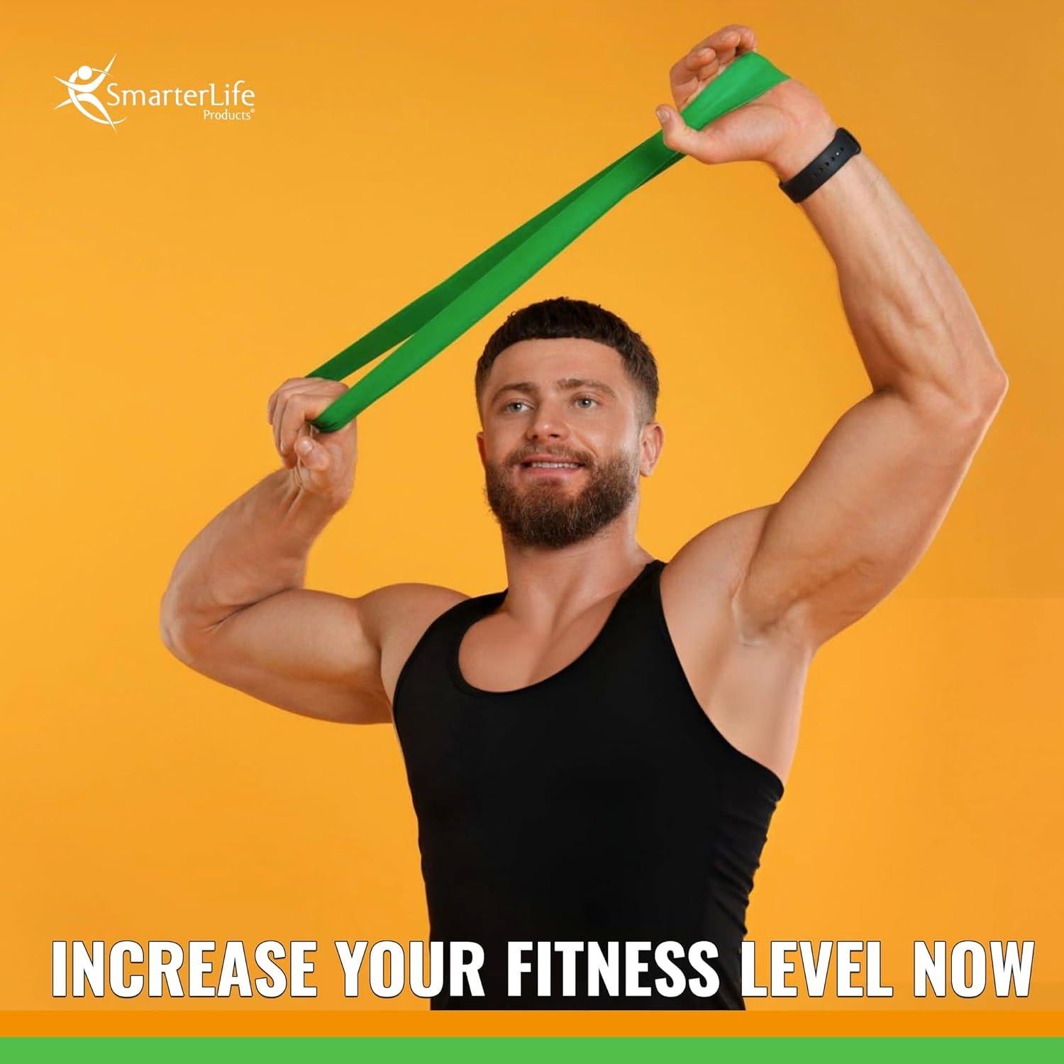 Bandas de Resistencia SmarterLife - 5 Niveles, Sin Látex, 204g