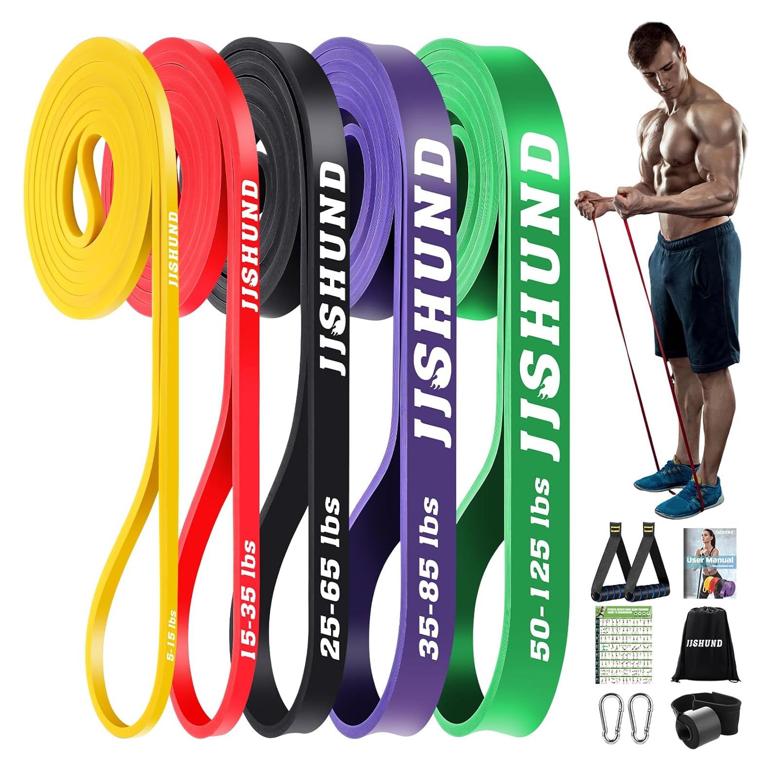 Bandas de Resistencia jjshund - 4 Piezas para Ejercicio