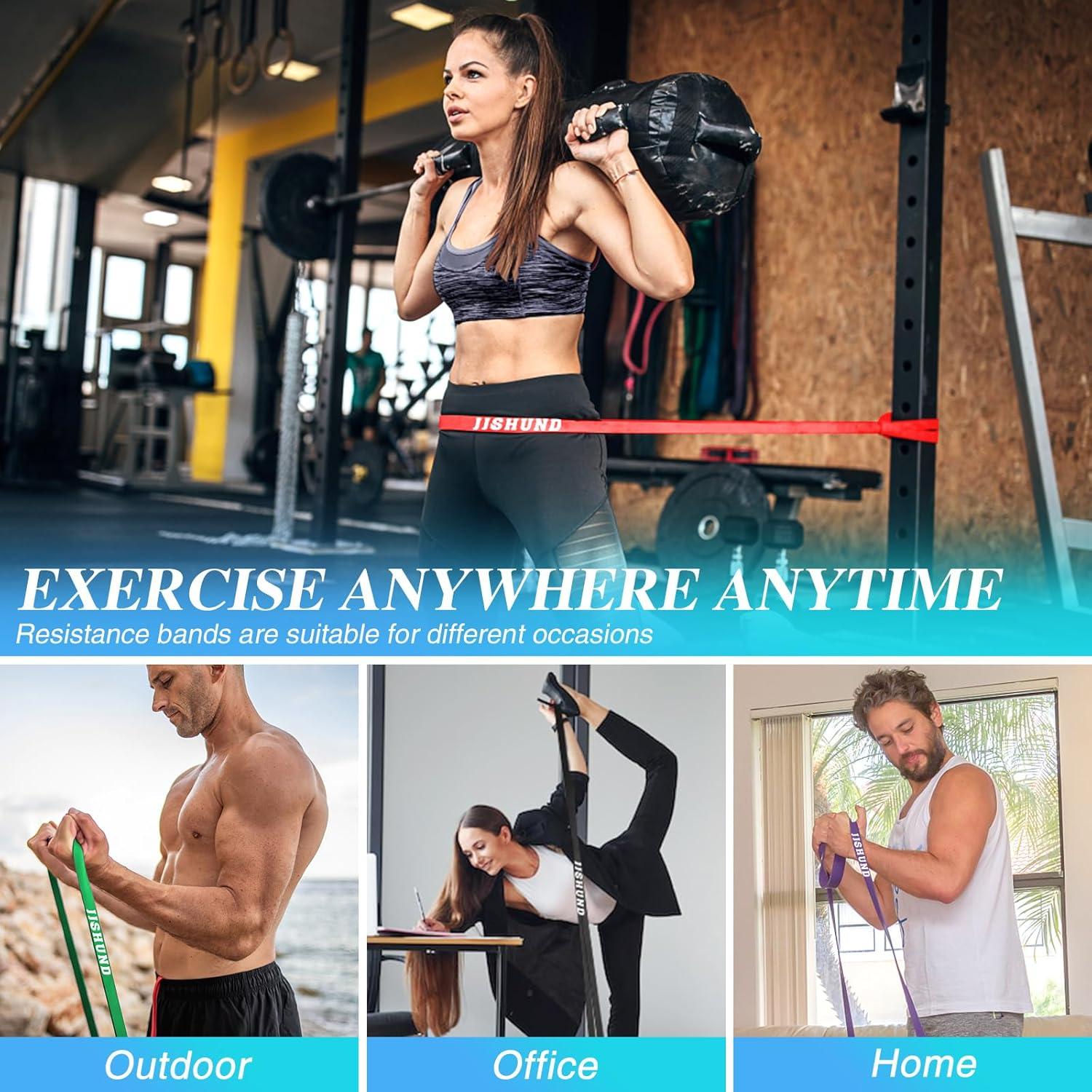 Bandas de Resistencia jjshund - 4 Piezas para Ejercicio