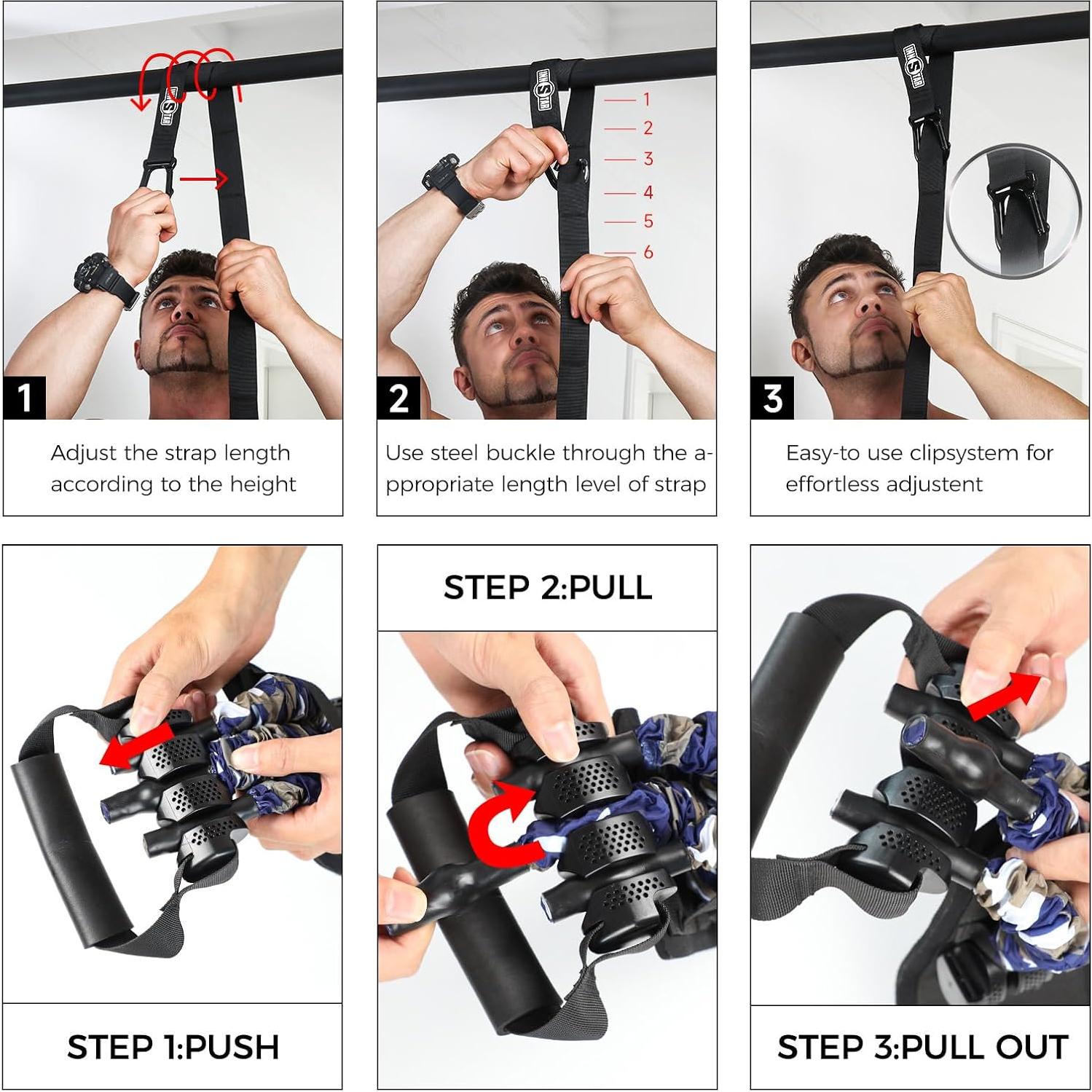 Bandas de Resistencia Ajustables Innstar 75kg para Pull Up