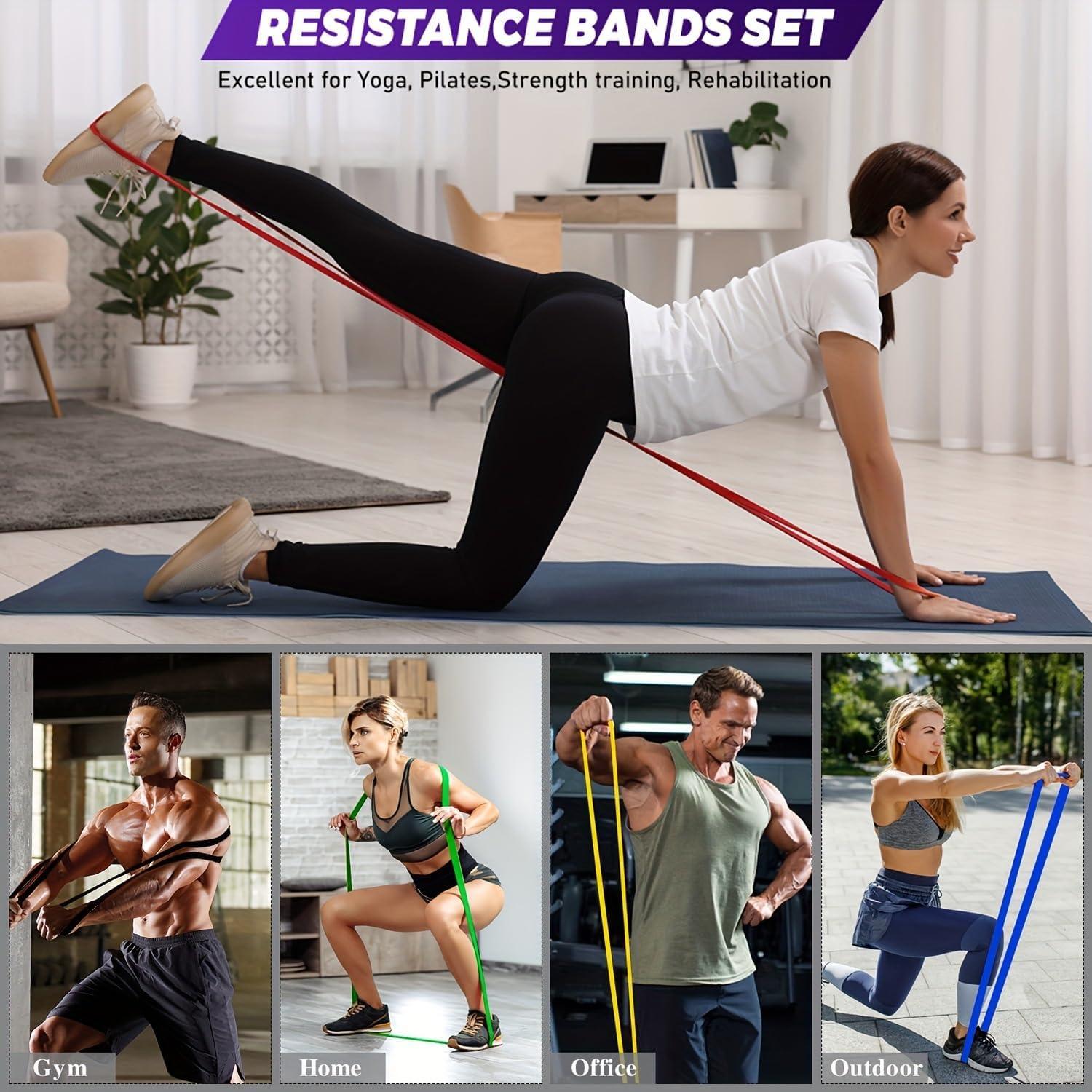 Juego de Bandas de Resistencia JHbjKG - 5 Niveles para Fitness