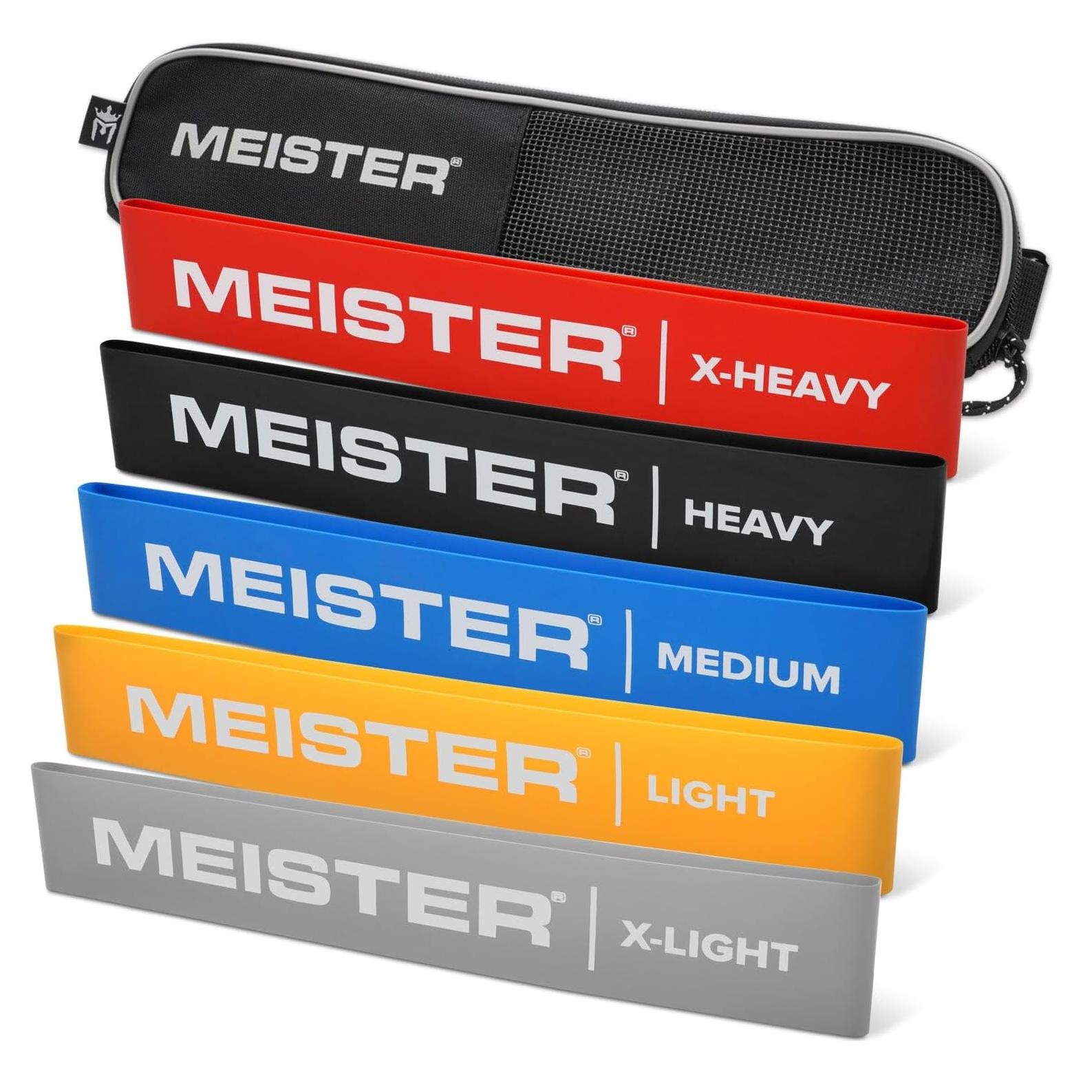 Set de 5 Bandas de Resistencia Meister Mobility con Funda
