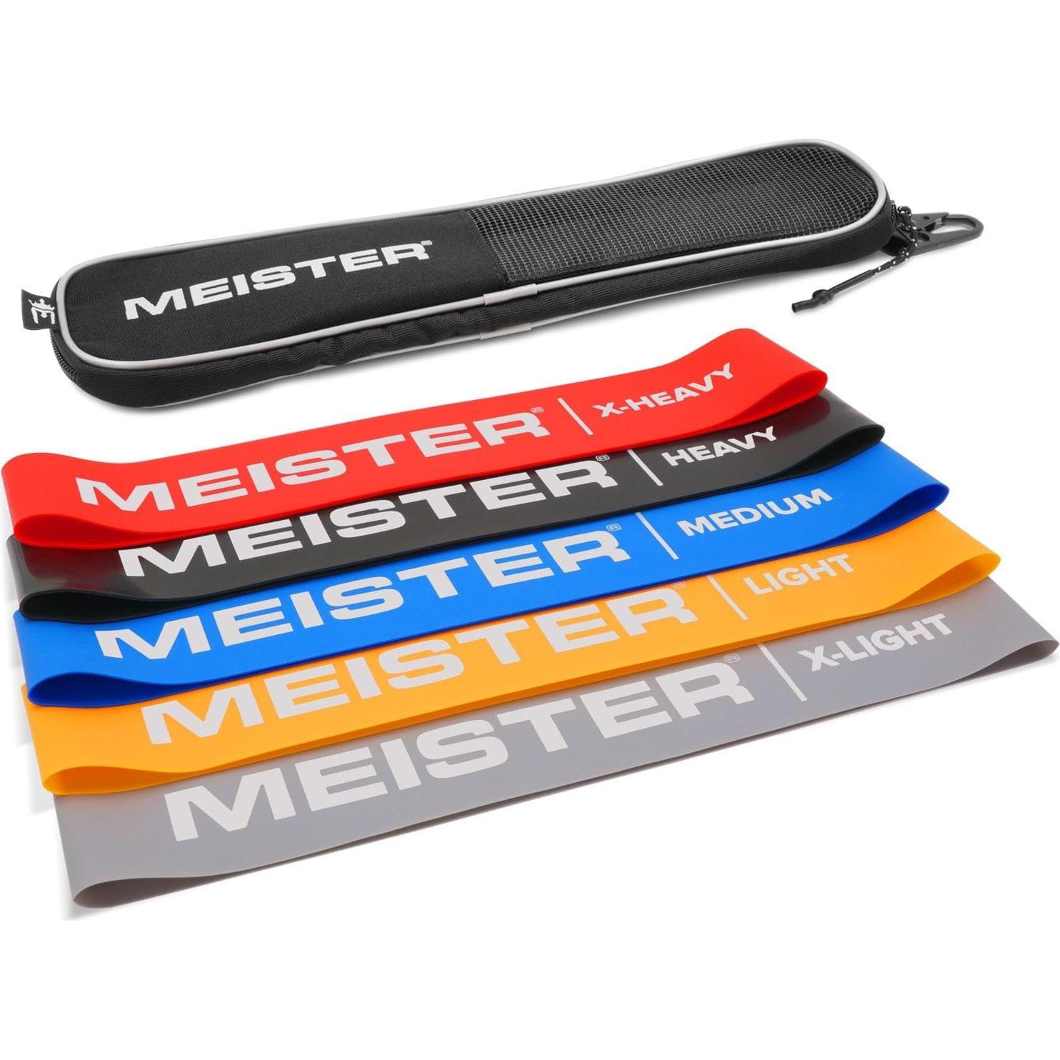 Set de 5 Bandas de Resistencia Meister Mobility con Funda