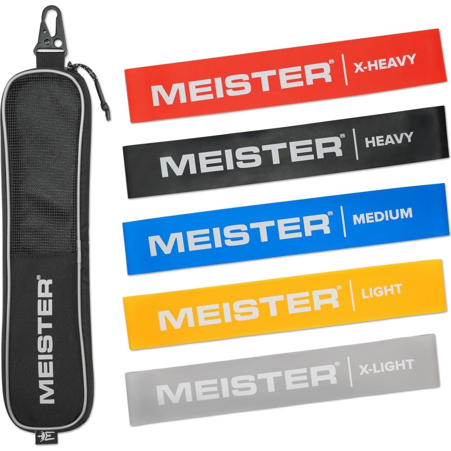 Set de 5 Bandas de Resistencia Meister Mobility con Funda