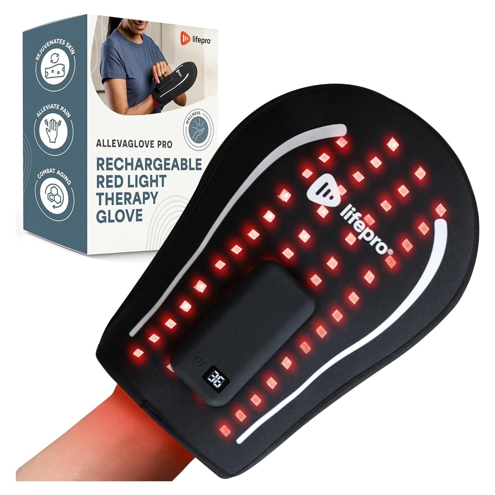 Guante de Terapia de Luz Roja LifePro LP-ALVGLVPRO-BLK