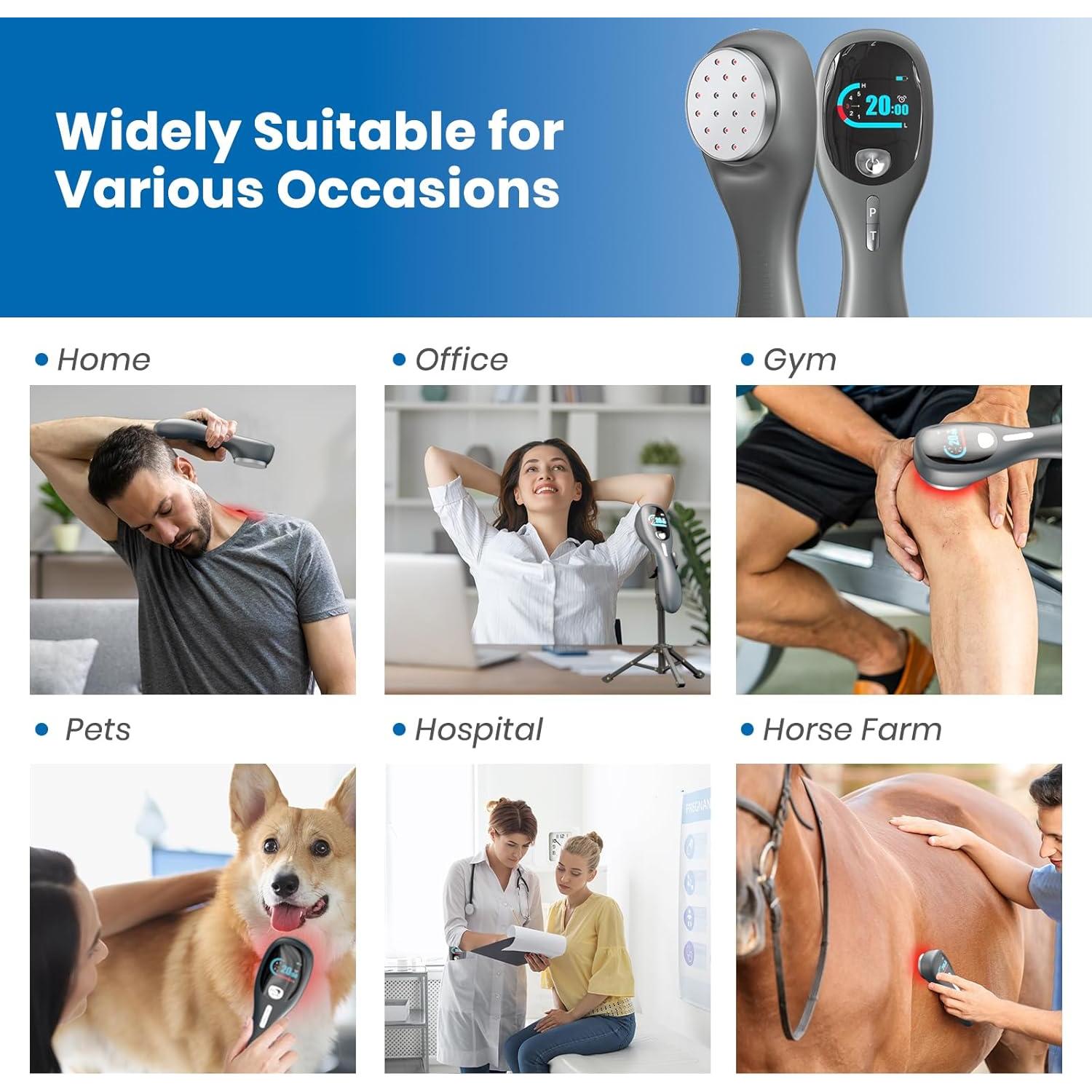 Terapia de Luz Roja RICIAL Portátil para Dolor Muscular