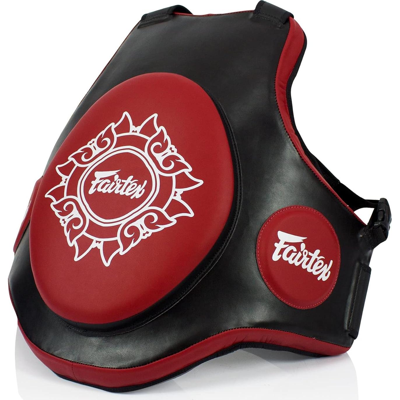 Chaleco Protector Fairtex TV2 para Muay Thai y MMA - Negro/Rojo