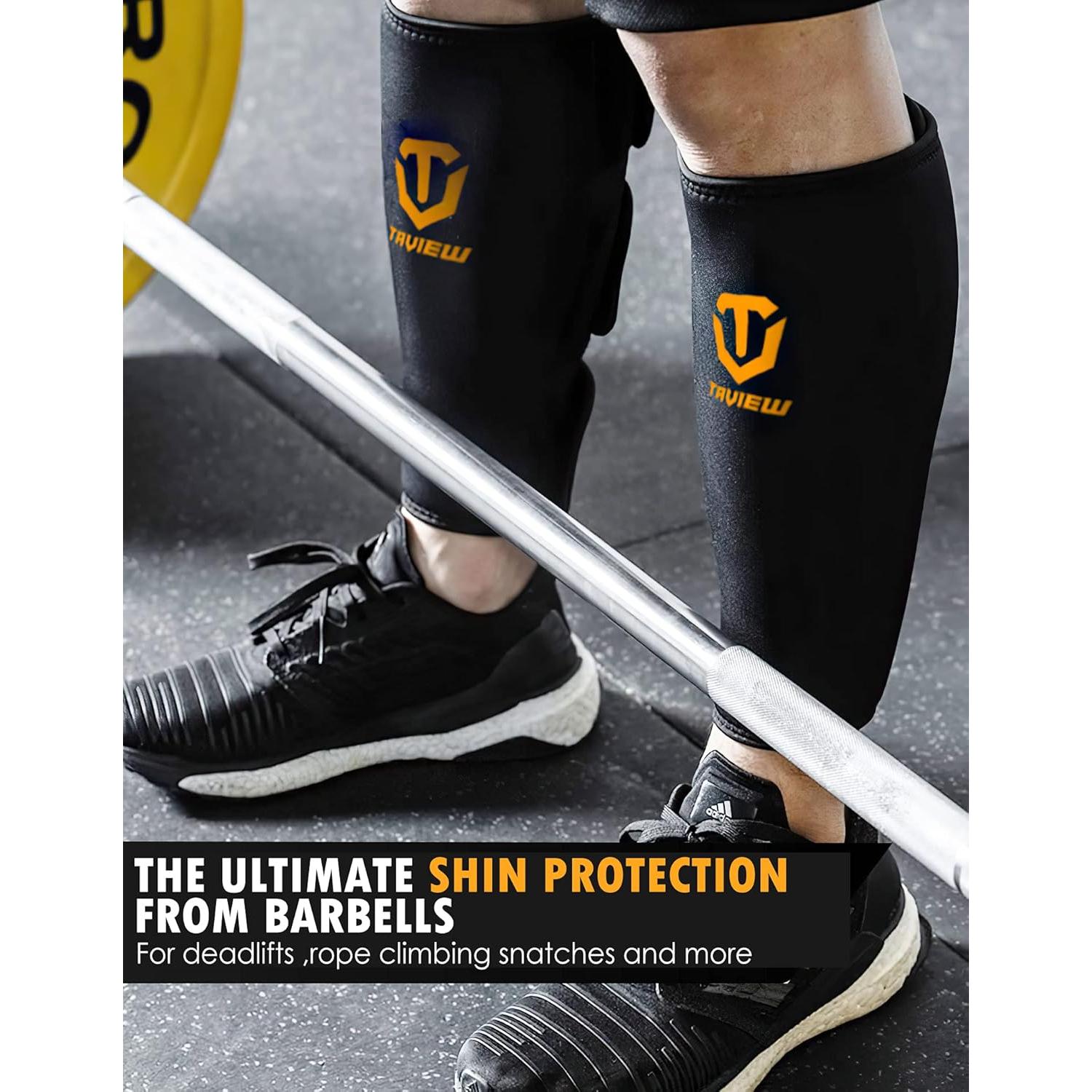 Protectores de Espinillas TAVIEW Neopreno 5mm para Levantamiento