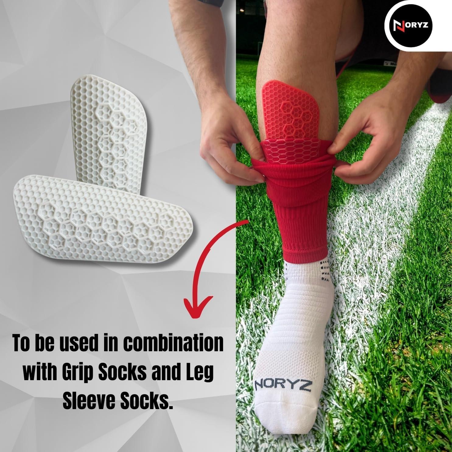 Protectores de Espinilla NORYZ de Silicona para Fútbol Adultos y Niños