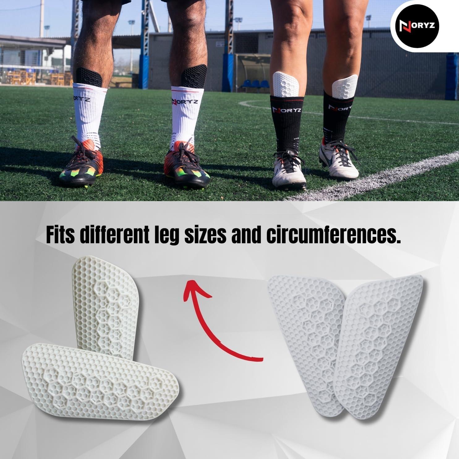 Protectores de Espinilla NORYZ de Silicona para Fútbol Adultos y Niños